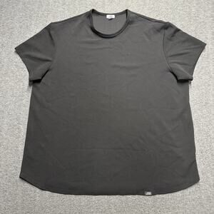 One Bone Bullet Shirt Mens 5XL (4) Black Short Sleeve Wrinkle Free Waffle Tee